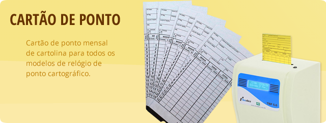 Cartão de Ponto para Relógio Cartográfico Cartão de Ponto para Relógio Cartográfico